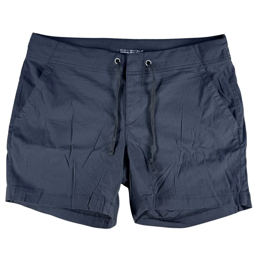 Columbia Omni-Shield Hiking Shorts Drawstring Water Repellent Black 10 SWomens